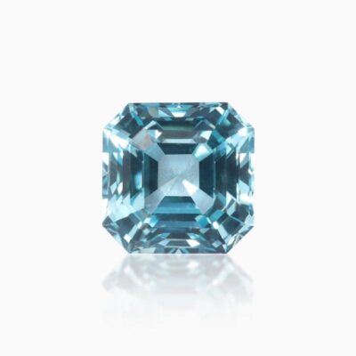 asscher cut lab grown paraiba sapphire