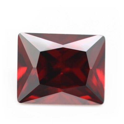 baguette cut garnet red 5a cubic zirconia