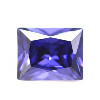baguette cut tanzanite 5a cubic zirconia