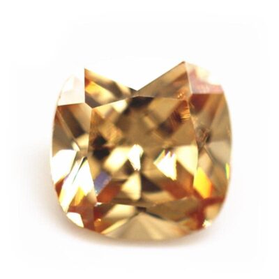 cushion cut champagne 5a cubic zirconia