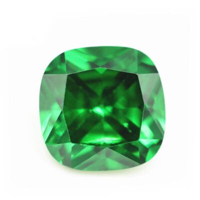 cushion cut green 5a cubic zirconia