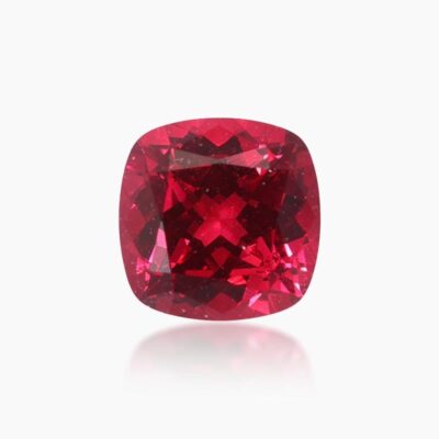 cushion cut lab grown ruby red sapphire