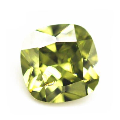cushion cut peridot 5a cubic zirconia