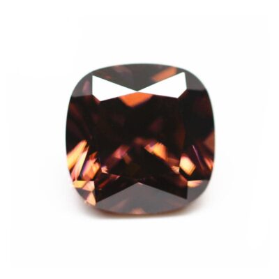 cushion cut rhodolite 5a cubic zirconia