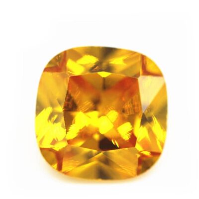 cushion cut yellow 5a cubic zirconia