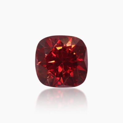 cushion garnet red moissanite stone