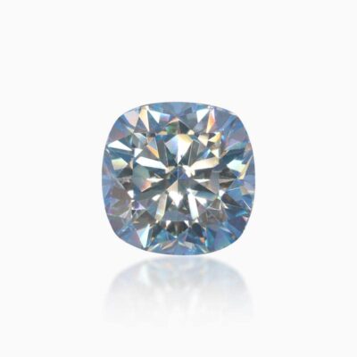 cushion ice blue moissanite stone