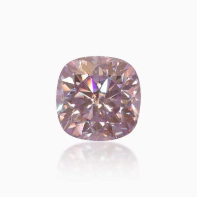 cushion light purple moissanite stone