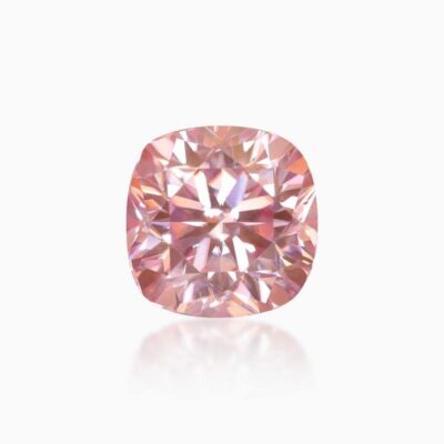 cushion pink moissanite stone