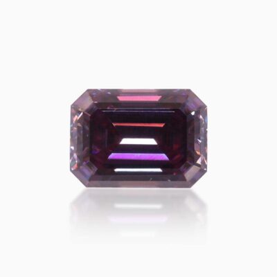 emerald imperial purple moissanite stone