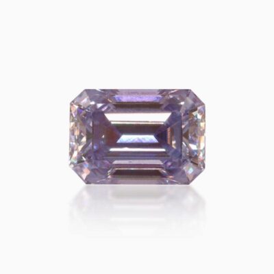 emerald light purple moissanite stone