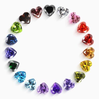 heart cut 5a cubic zirconia stones