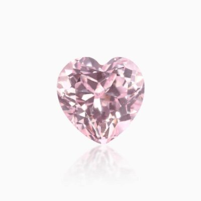 heart cut lab grown pink morganite