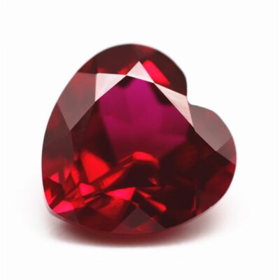 heart cut lab grown ruby 1