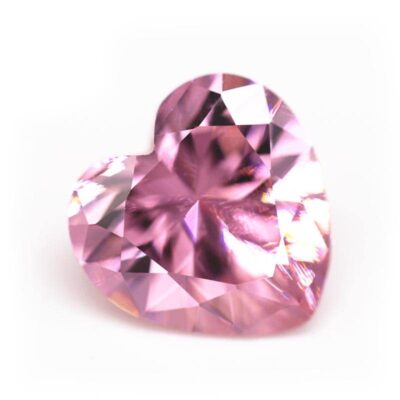 heart cut pink 5a cubic zirconia