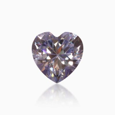 heart grape purple moissanite stone