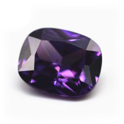 long cushion cut amethyst 5a cubic zirconia 1