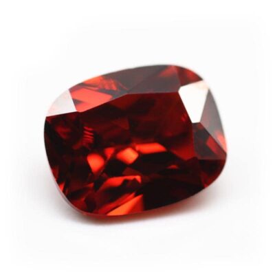 long cushion cut garnet red 5a cubic zirconia 1
