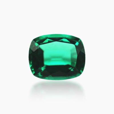 long cushion cut lab grown emerald 1