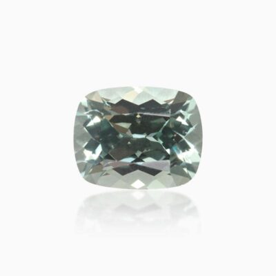 long cushion cut lab grown green sapphire