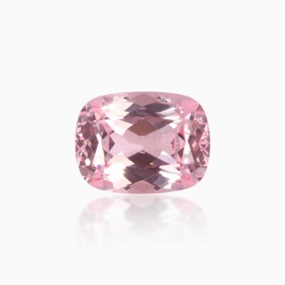 long cushion cut lab grown pink morganite