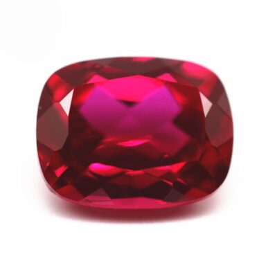 long cushion cut lab grown ruby 1