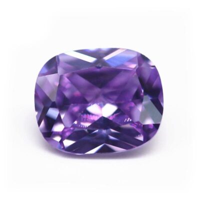 long cushion cut lavender 5a cubic zirconia