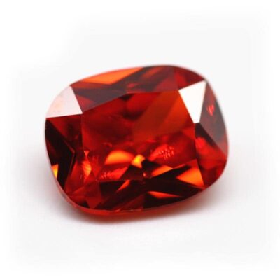 long cushion cut orange red 5a cubic zirconia 1