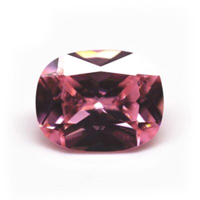 long cushion cut pink 5a cubic zirconia