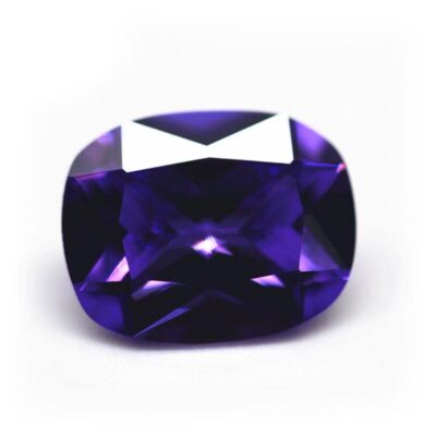 long cushion cut violet 5a cubic zirconia