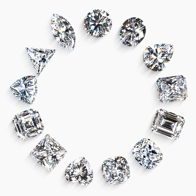 loose moissanite stones