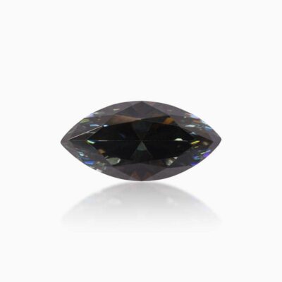 marquise black purple moissanite stone