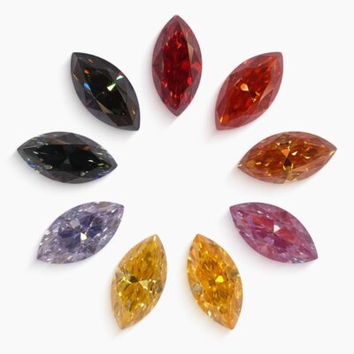 marquise colored moissanite stones
