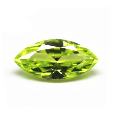 marquise cut apple green 5a cubic zirconia