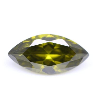 marquise cut peridot 5a cubic zirconia
