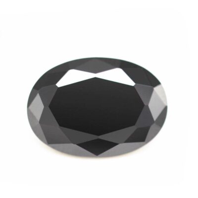 oval cut black 5a cubic zirconia