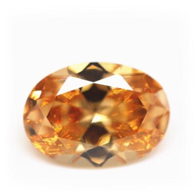 oval cut champagne 5a cubic zirconia