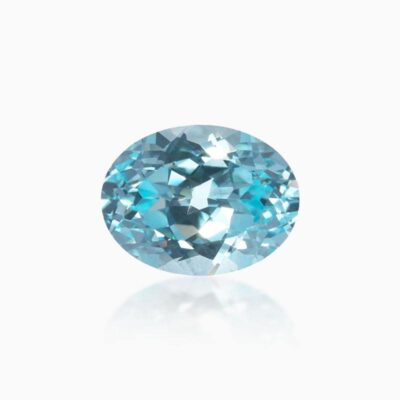 oval cut lab grown aqua blue sapphire