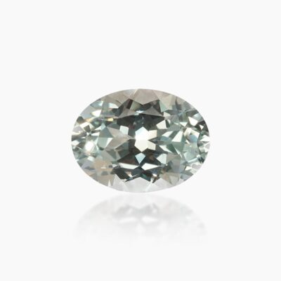 oval cut lab grown green sapphire 1