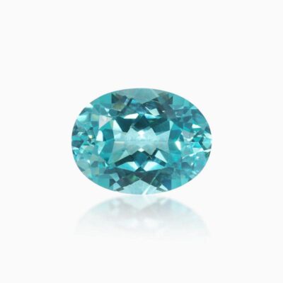 oval cut lab grown paraiba sapphire