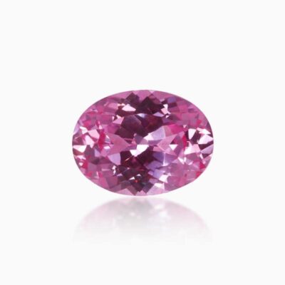 oval cut lab grown pink sapphire