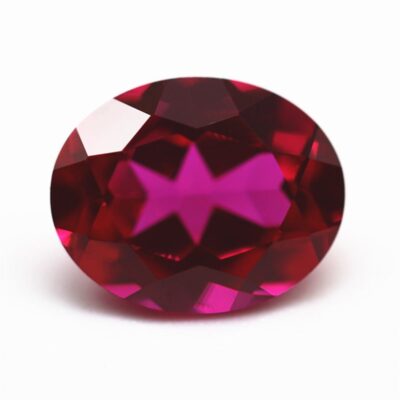 oval cut lab grown ruby 1