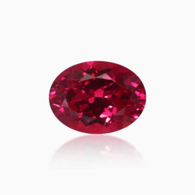 oval cut lab grown ruby red sapphire