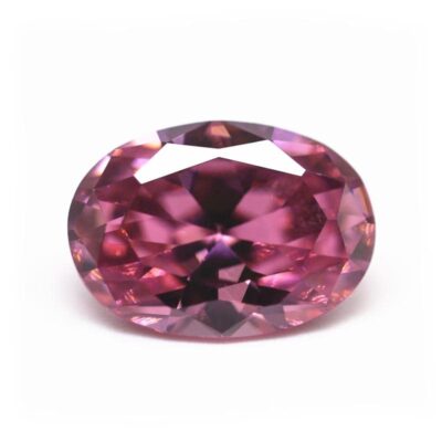 oval cut rhodolite 5a cubic zirconia