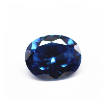 oval cut sapphire blue 5a cubic zirconia