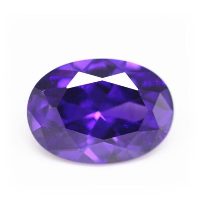 oval cut violet 5a cubic zirconia
