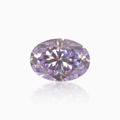 oval grape purple moissanite stone