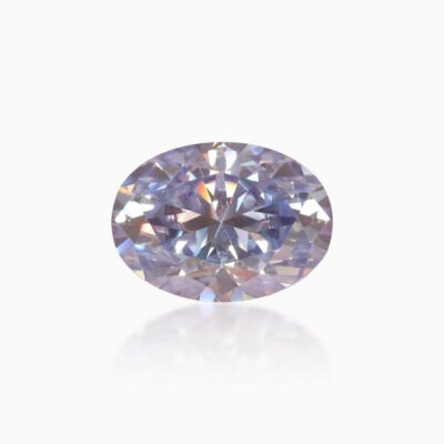 oval light purple moissanite stone