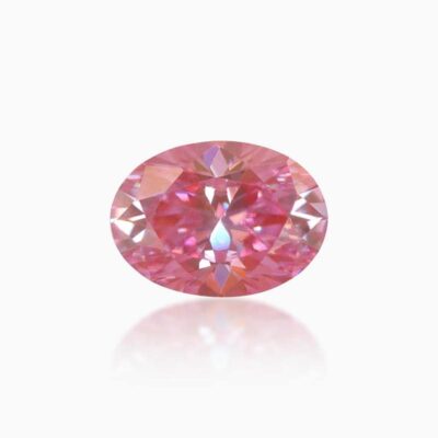 oval pink moissanite stone