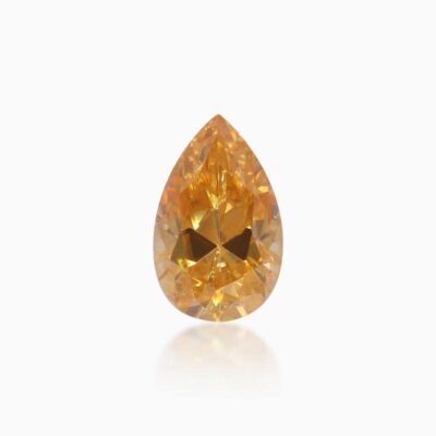 pear champagne moissanite stone